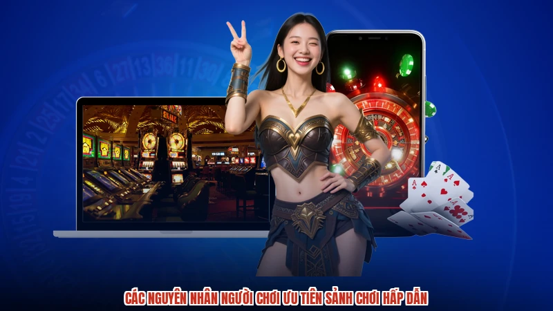 Các nguyên nhân người chơi ưu tiên sảnh chơi hấp dẫn